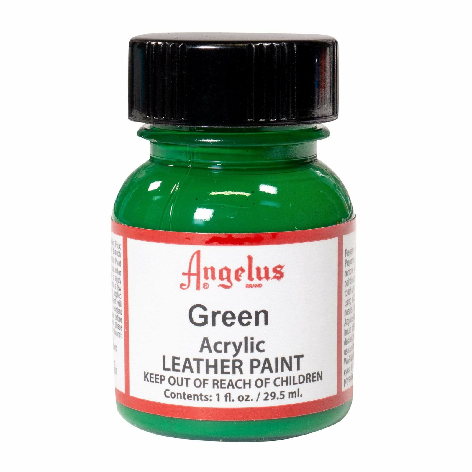 Angelus brand GREEN acrylic leather paint 1 oz.