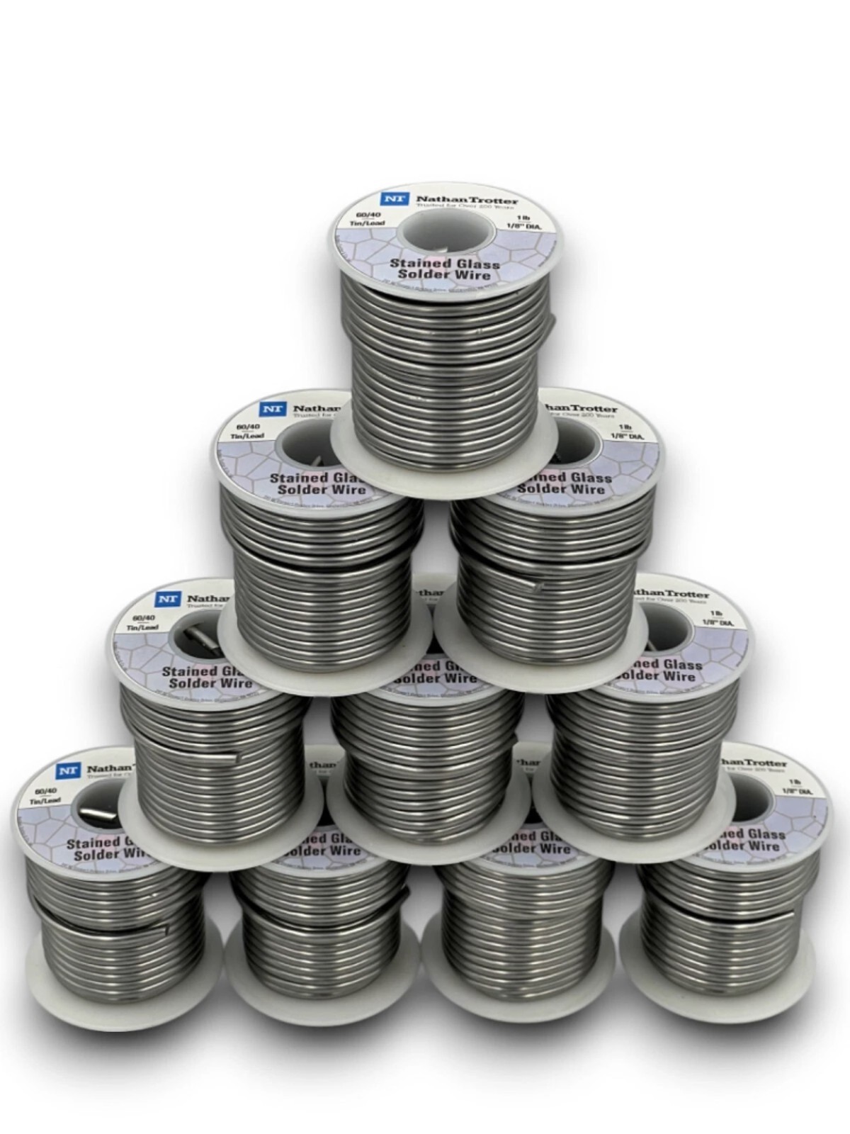 60/40 Nathan Trotter #1 Solder Rolls (10 roll pack) Free US Continental Shipping