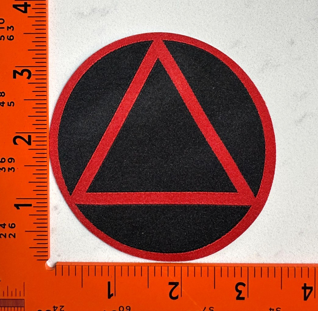 Alcoholics Anonymous “Sobriety” Patch – Black & Red – High-Density Stitched Badg