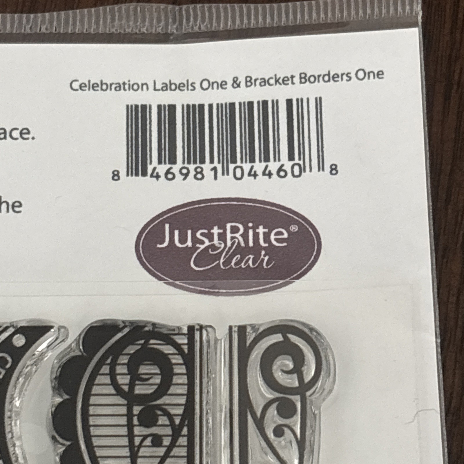 Spellbinders Just Rite Clear Stamps, Celebration Labels One & Bracket Borders