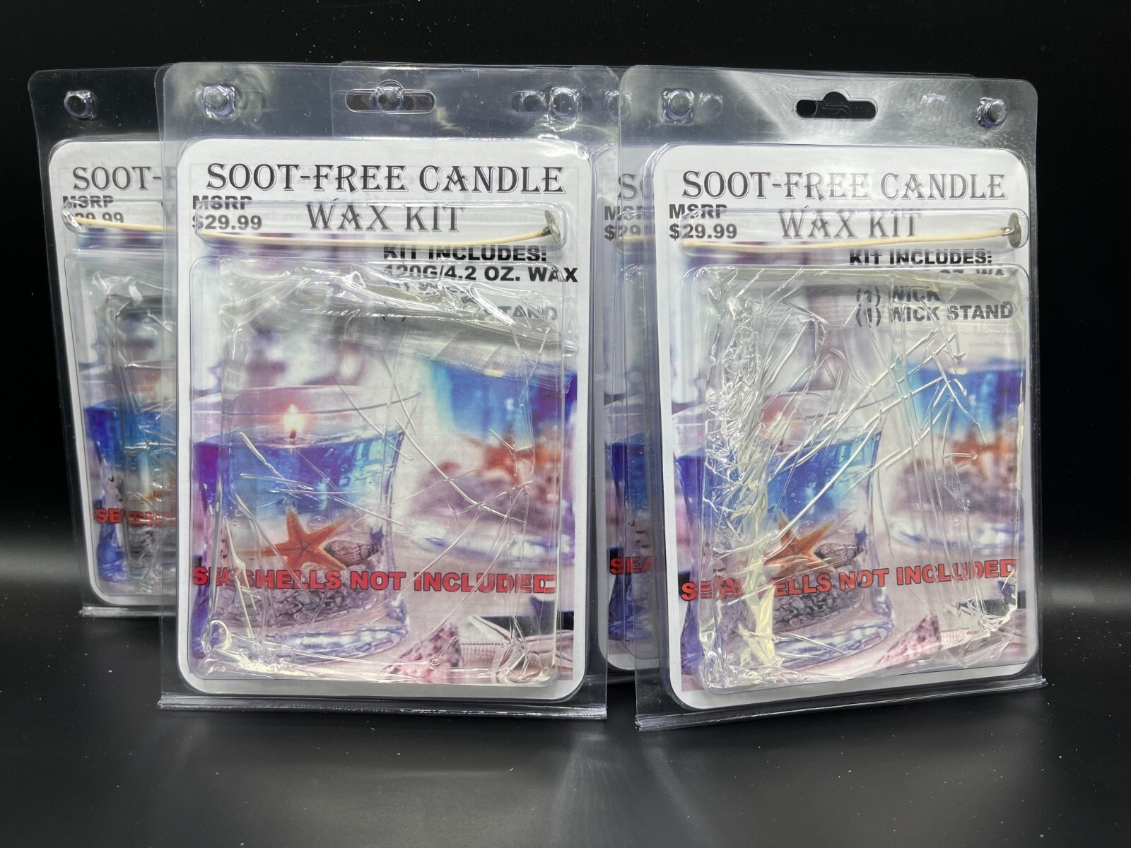 Soot-Free Candle Wax Kit – Fun To Express Creative Candle-Making Skills- 4 Packs