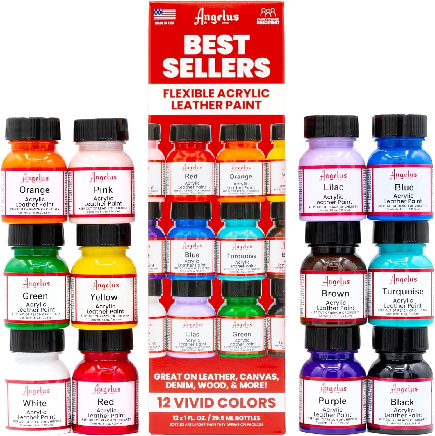 Paint for Shoes, Sneakers, Leather – 12 Colors