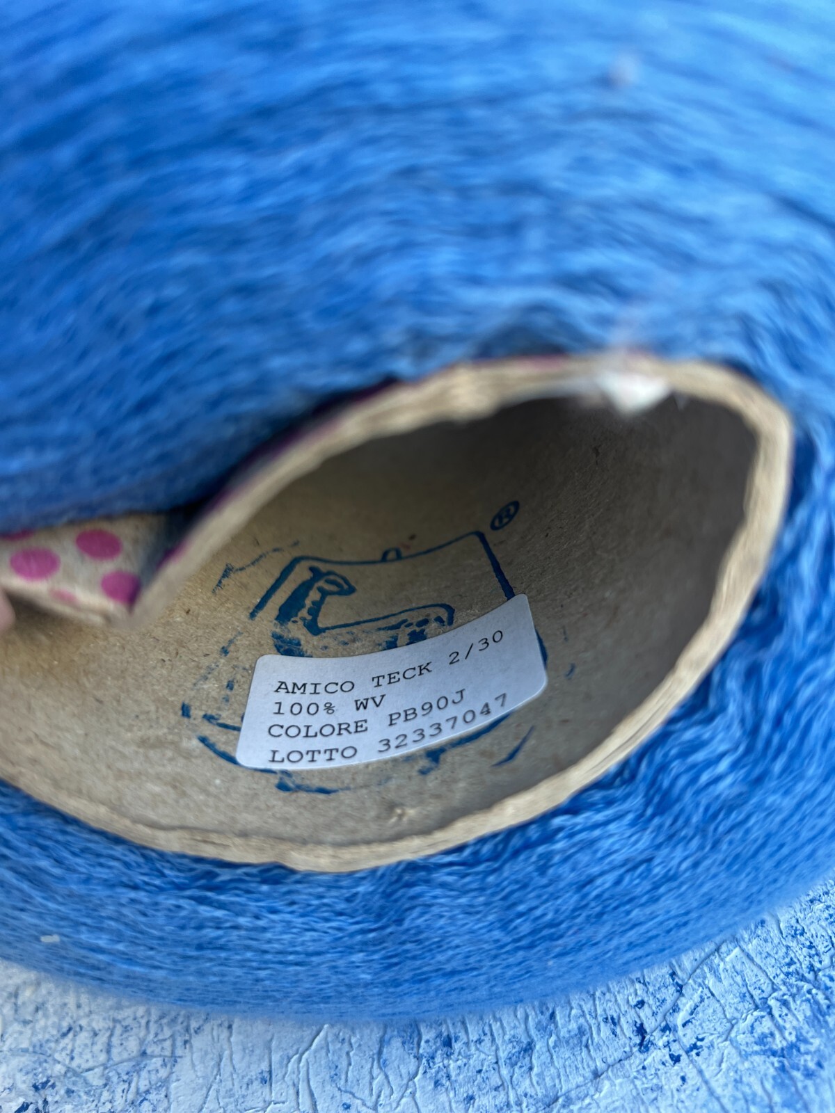 Blue 100% merino fine Lace Yarn 1500m/100g (1640y/3.52oz), per 100g (3.52oz)