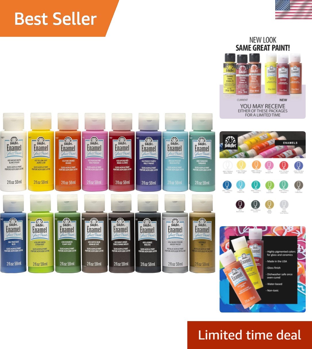 Gloss Finish Acrylic Enamel Craft Set Designed for Beginners and Artists, Non…
