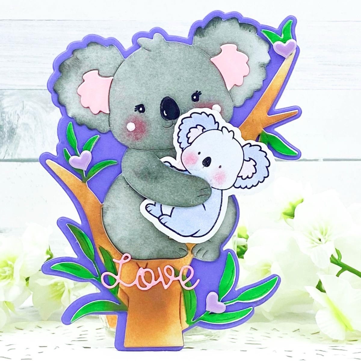Stamps of Life Fold-It A2 Card Size Bundle – Koala Tree