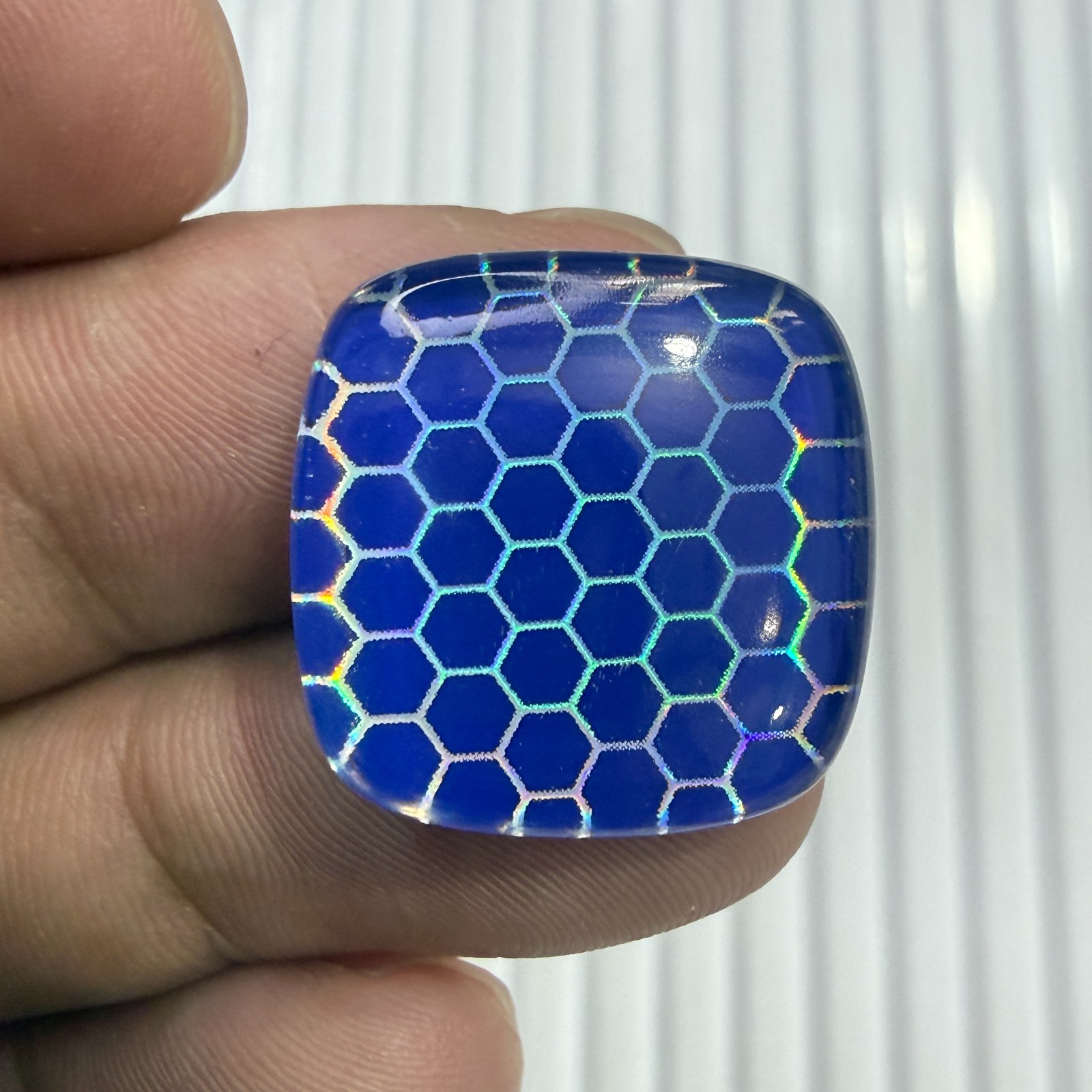 Honeycomb Square Cabochon Gemstone, Handmade Loose Stone, Making For Jewelry