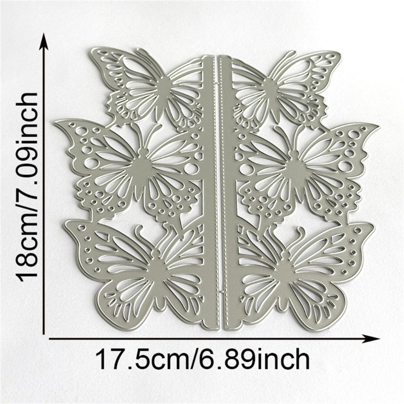 Butterfly Border Cutting Dies Carbon Steel Metal Die Cut for Card Decoration