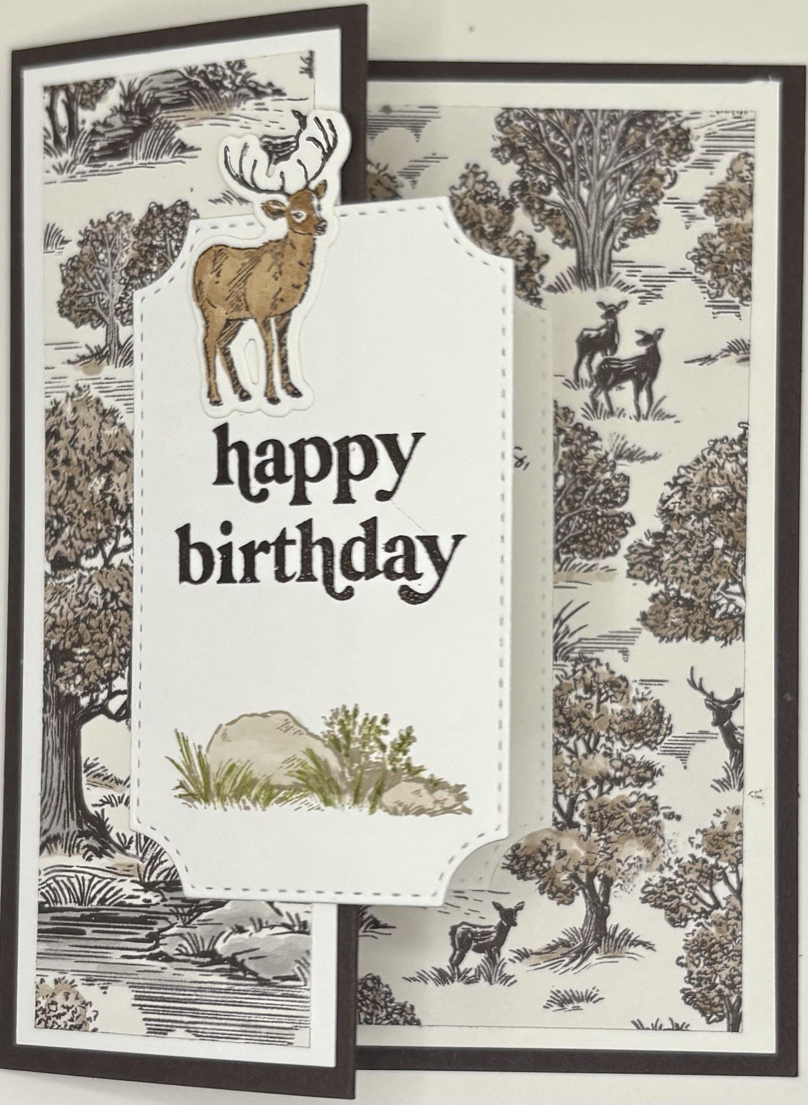 Masculine Birthday Card — Fun Fold