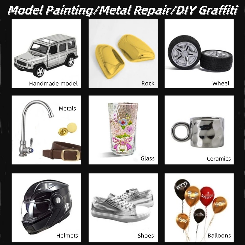Metallic Paint Marker Pen Gold Silver Oil Based Permanent Model Marker