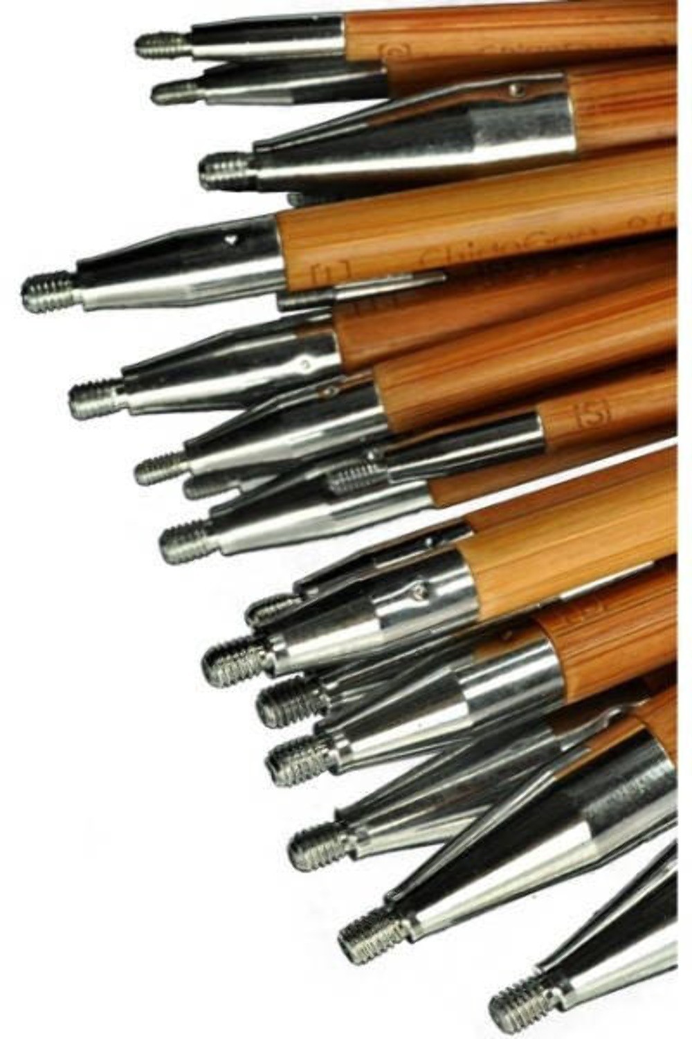 ChiaoGoo (4 Inch / All Sizes) SPIN Bamboo Knitting Needle Interchangeable Tips