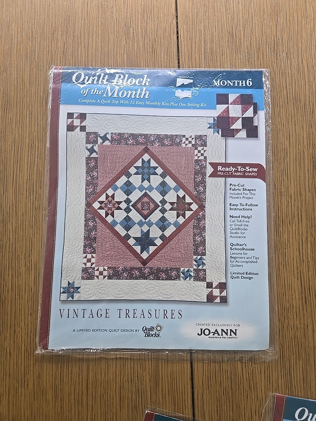 Joann Fabrics Quilt Blocks Quilt Of The Month Vintage Treasures Blocks 1-12