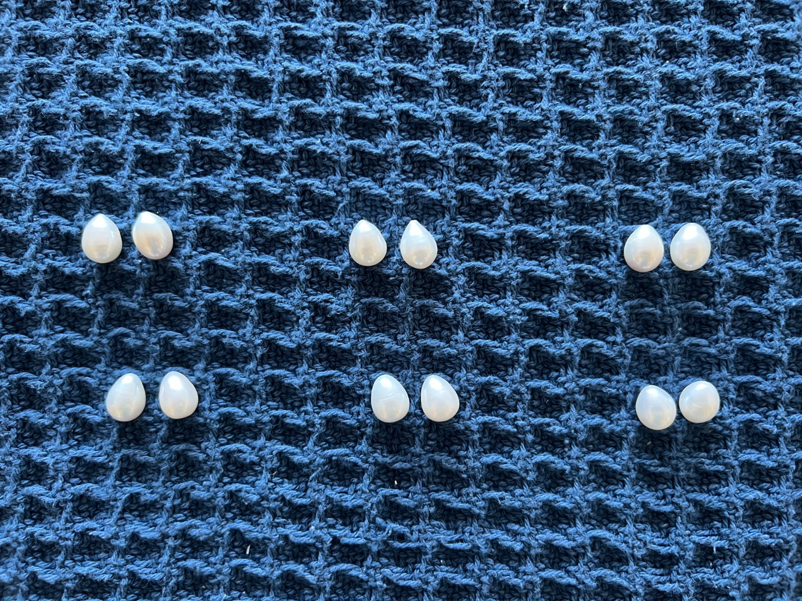Loose White Freshwater Pearls 14x11mm Baroque Teardrop Pre-Drilled for Jewelry