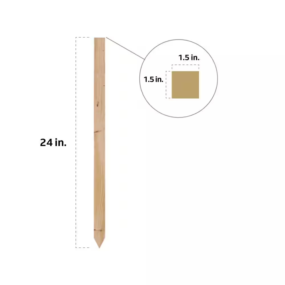 24 In. Wood Grade Stake (6-Pack)
