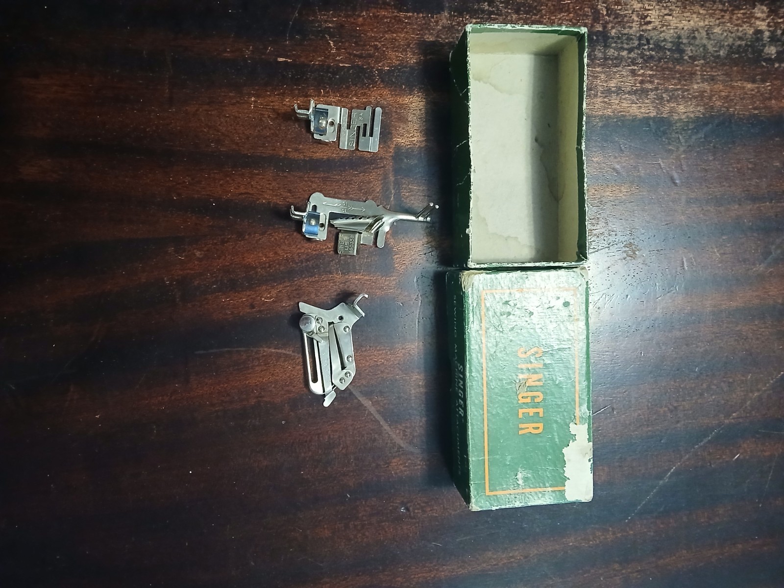 Vintage Singer Buttonholer & Automatic Zigzagger Attachment Lot for Singer