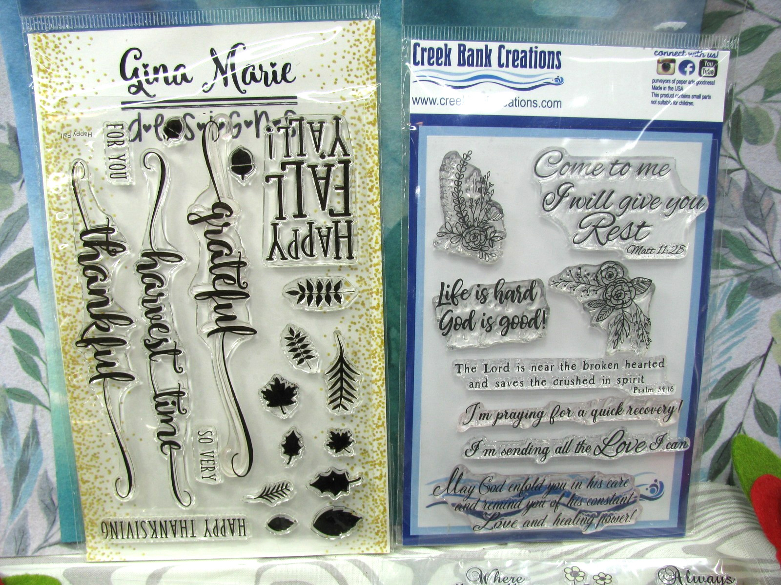 HUGE Mix Lot NEW Clear Cling Stamps, Mandalas, Florals, Prayers, FALL, CLEARANCE