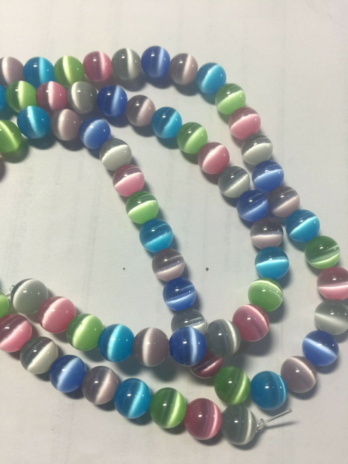 Fiber Optic Cats Eye Beads ****U PICK*** Fiber Optic Cats Eye Beads