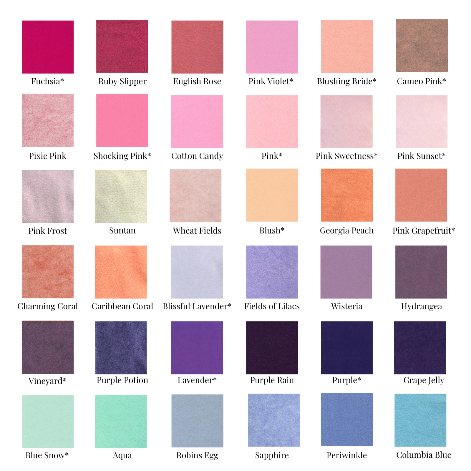 Hand Washed Merino Wool Blend Felt 9″X12″ Sheets / Choose 10 Sheets