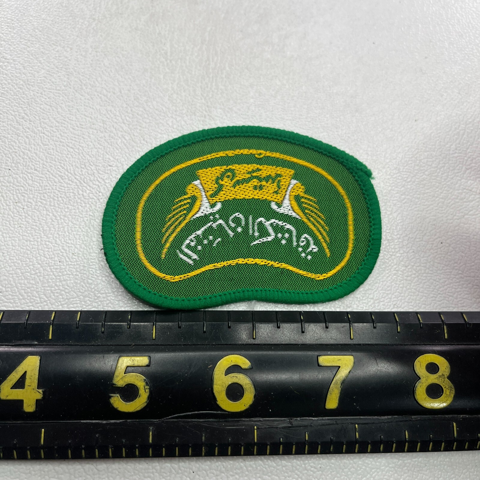 Unknown Foreign Language Green Patch K048