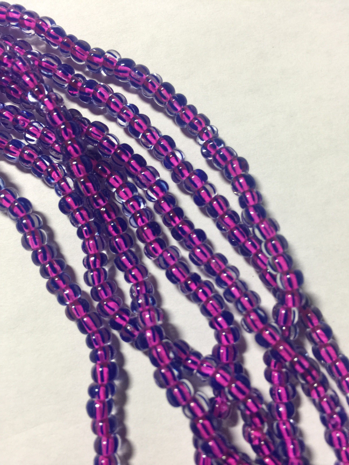 Czech 6/0 Stripe Picasso Seed Beads