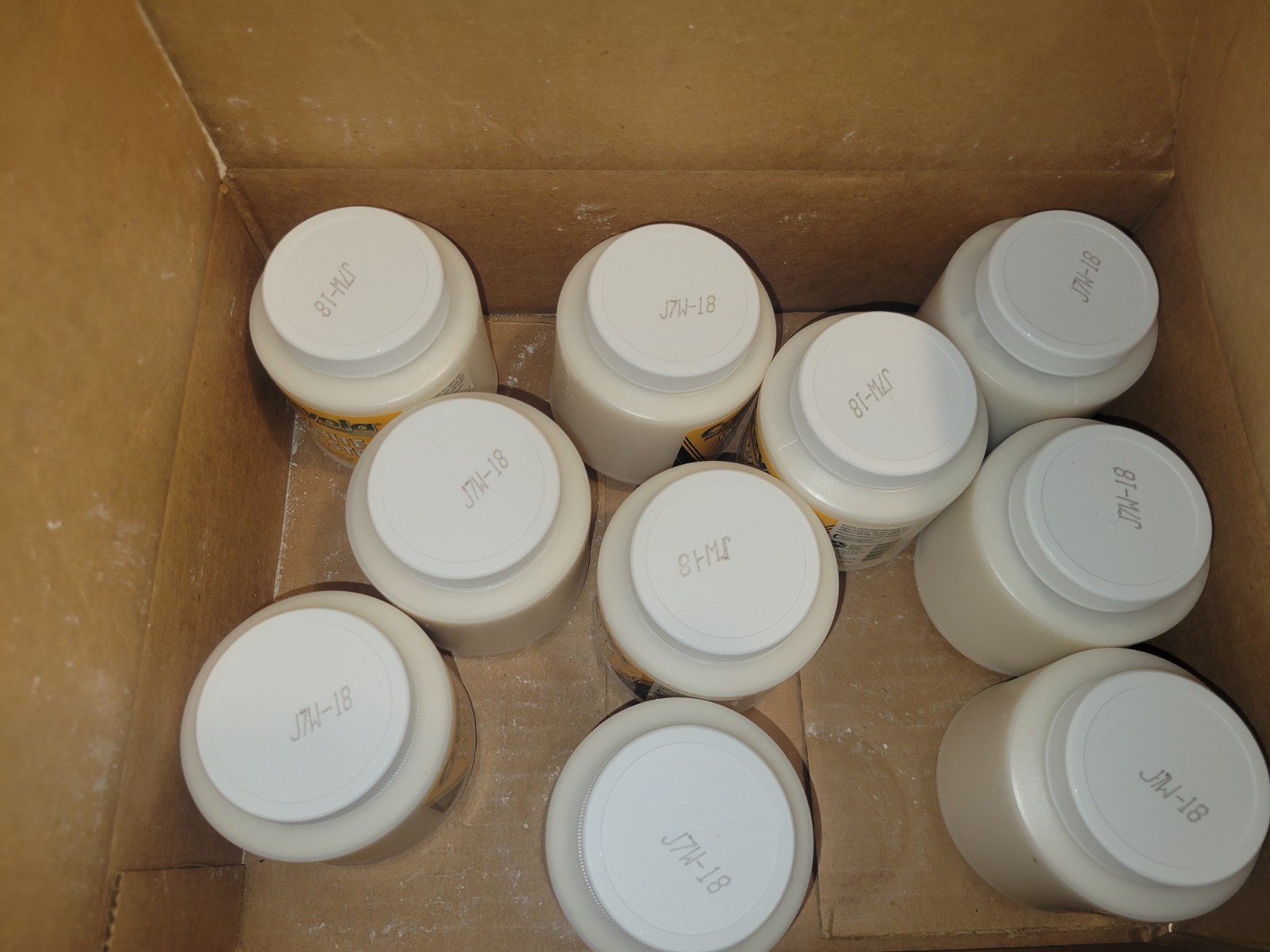New White Paste Crayola Binney & Smith Inc 8 oz Lot of 10 Non-Toxic RARE