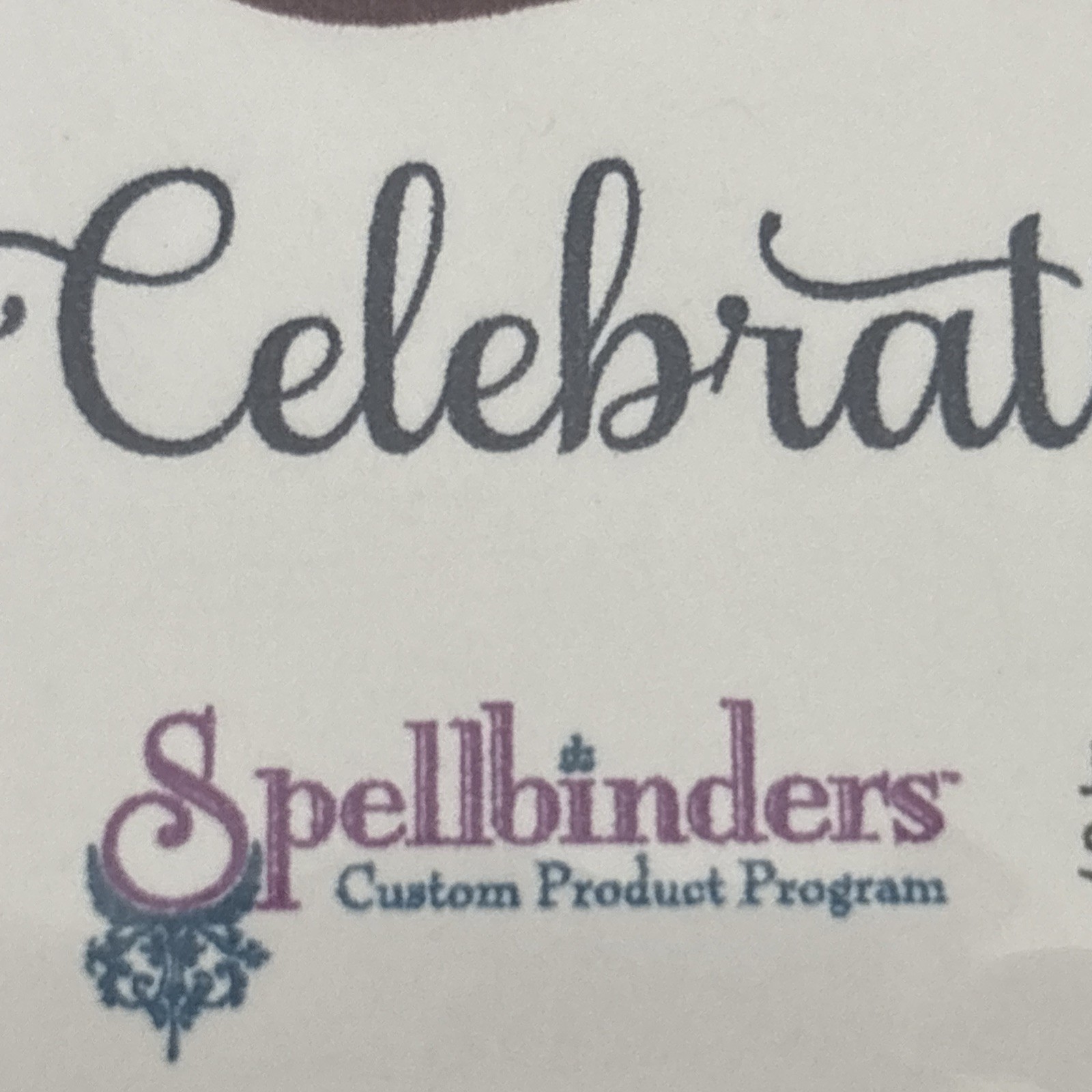 Spellbinders Just Rite Clear Stamps, Celebration Labels One & Bracket Borders