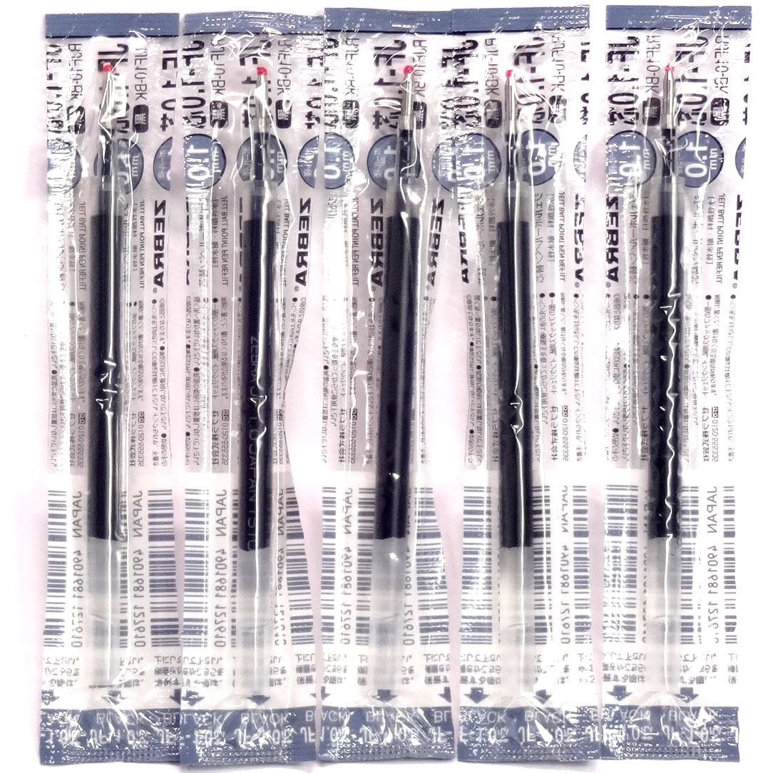 Zebra 1.0mm Black Ink Refill (JF-1.0), for Sarasa Clip 1.0 Gel…