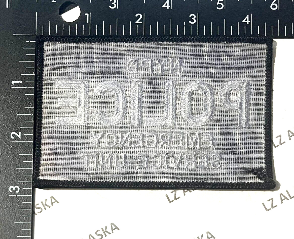 NEW YORK POLICE DEPARTMENT EMERGENCY SERVICE UNIT PATCH (PD12)