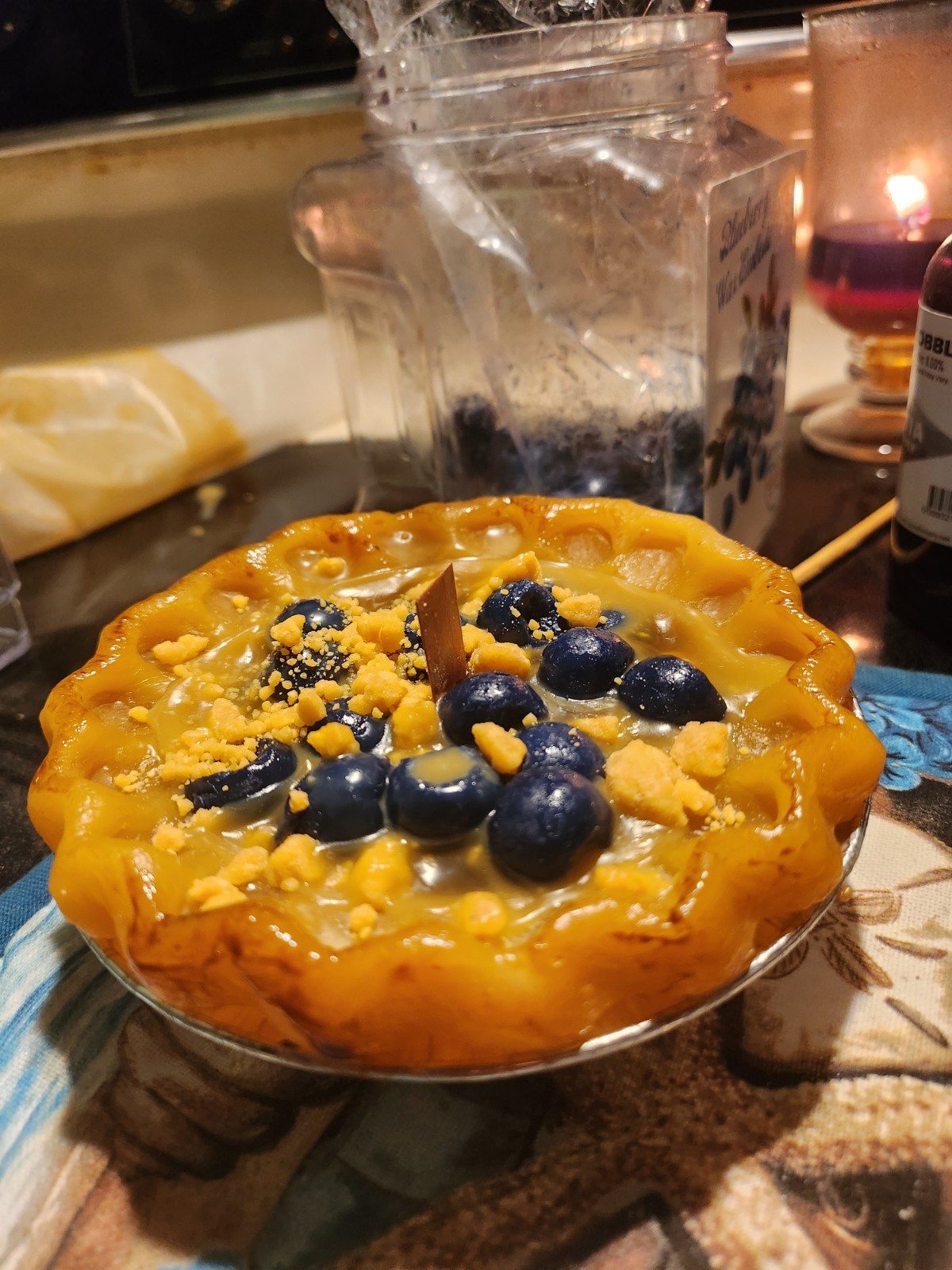 Blueberry Pie Candle Homemade By Wax Artist