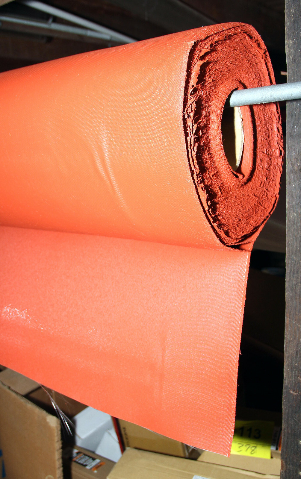 Red Silicone coated 32oz fiberglass fabric 60″x12″