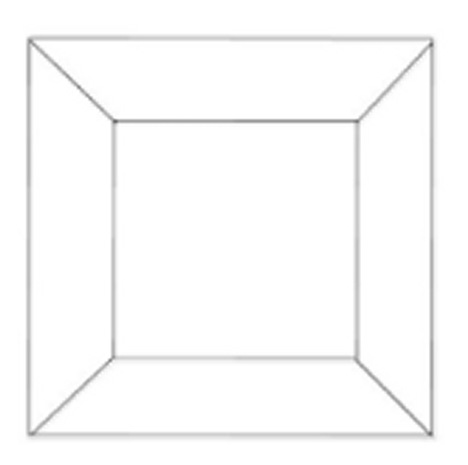 2″ x 2″ Clear Glass Square Bevels Box of 30