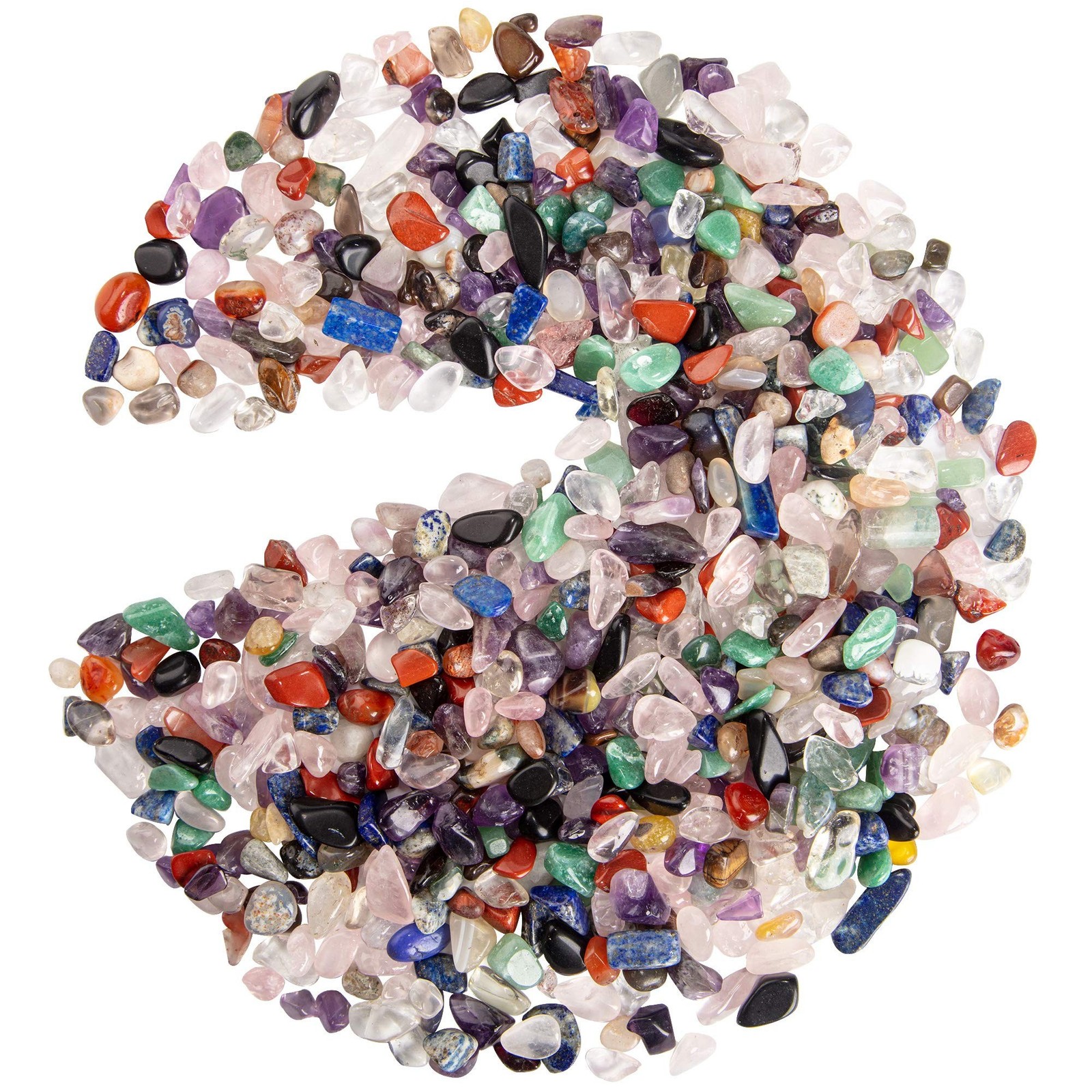 Assorted Stone Tumbled Chips Stone Crushed Crystal Quartz Irregular Shaped St…