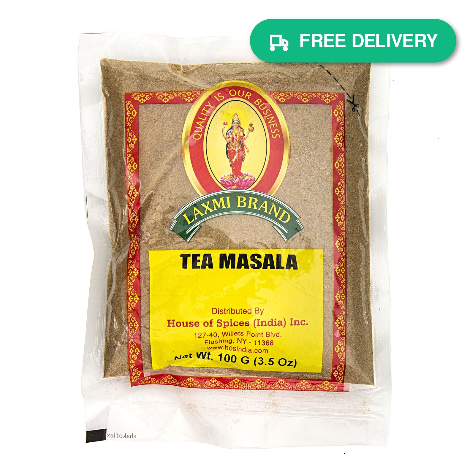 Laxmi Natural Tea Masala 3.5oz 2 Pack – Indian Chai Spices, Black Pepper,