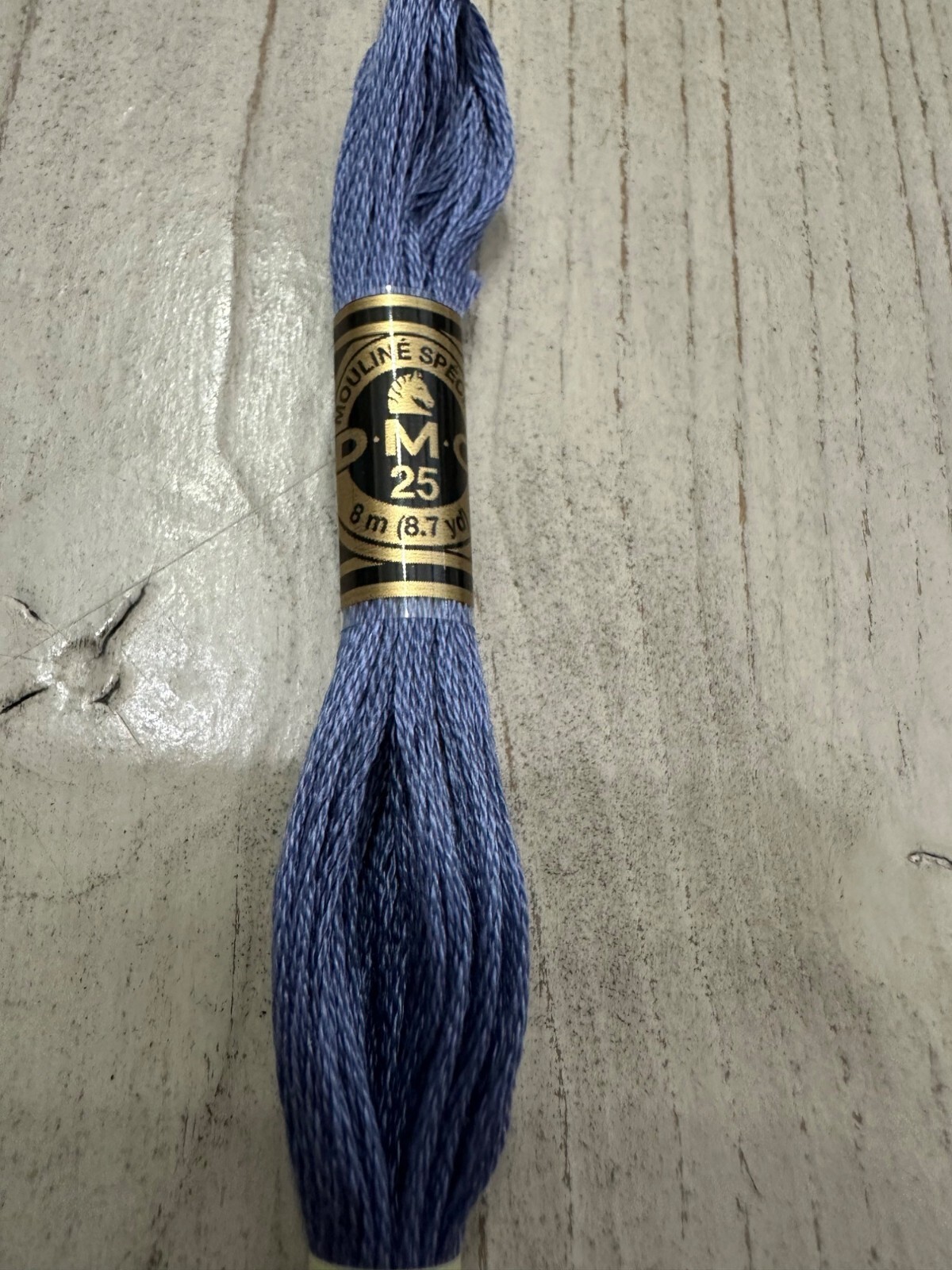 Blue Ash #161 DMC Mouline Special 25 Embroidery Floss 8M Lot of 6