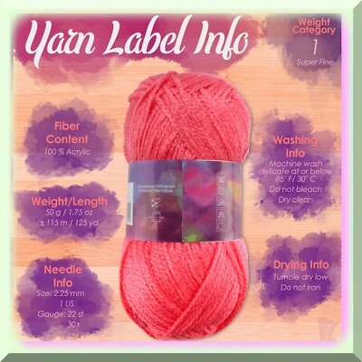 Amigurumi Baby Yarn Set 40 Skeins 50g 125yd