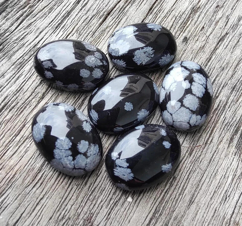 Wholesale Natural Snowflake Cabochon Oval shape Loose Gemstone Lot Jewellery