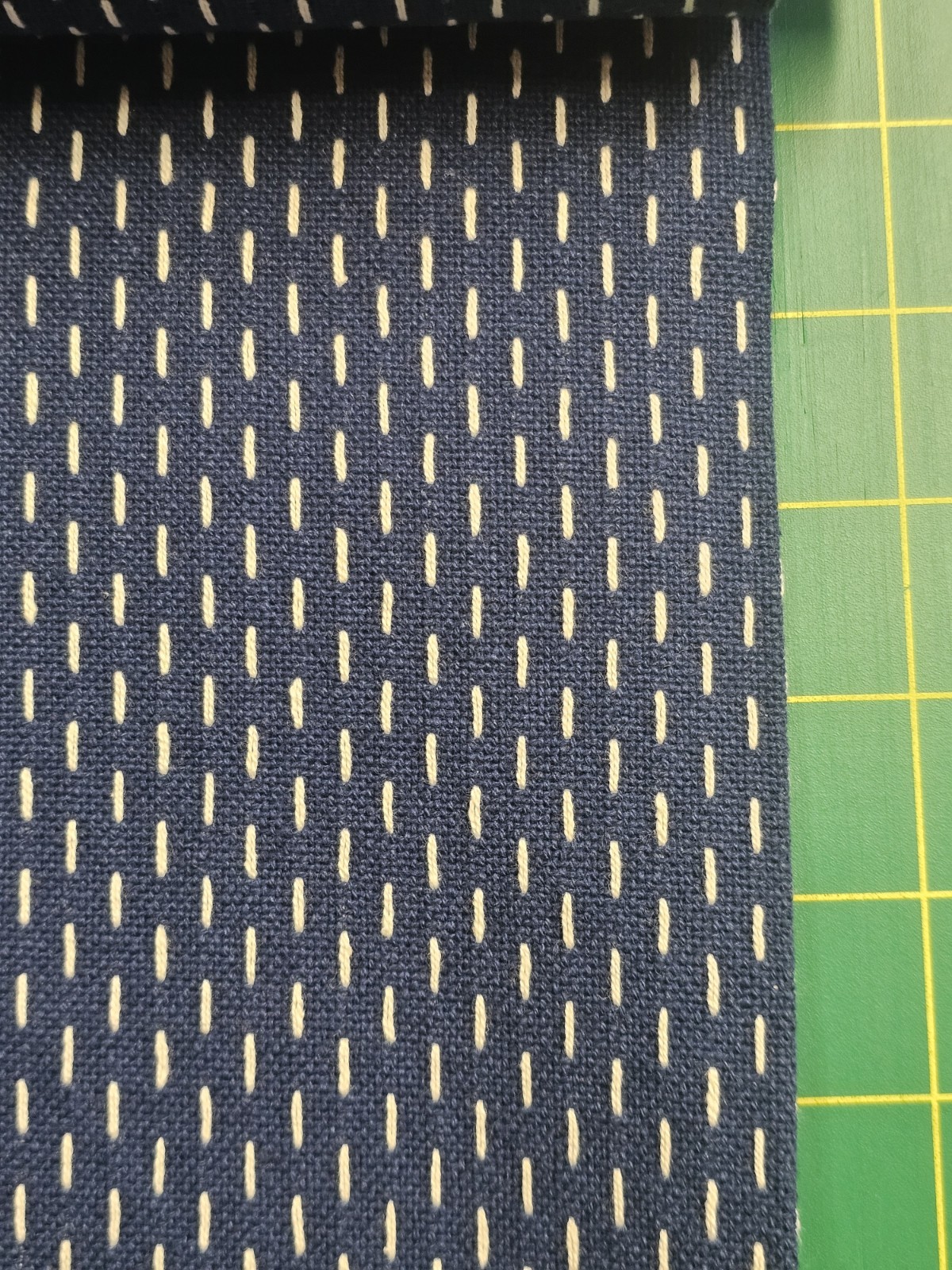 French Sashiko Dark Blue By the yard 100% cotton French General