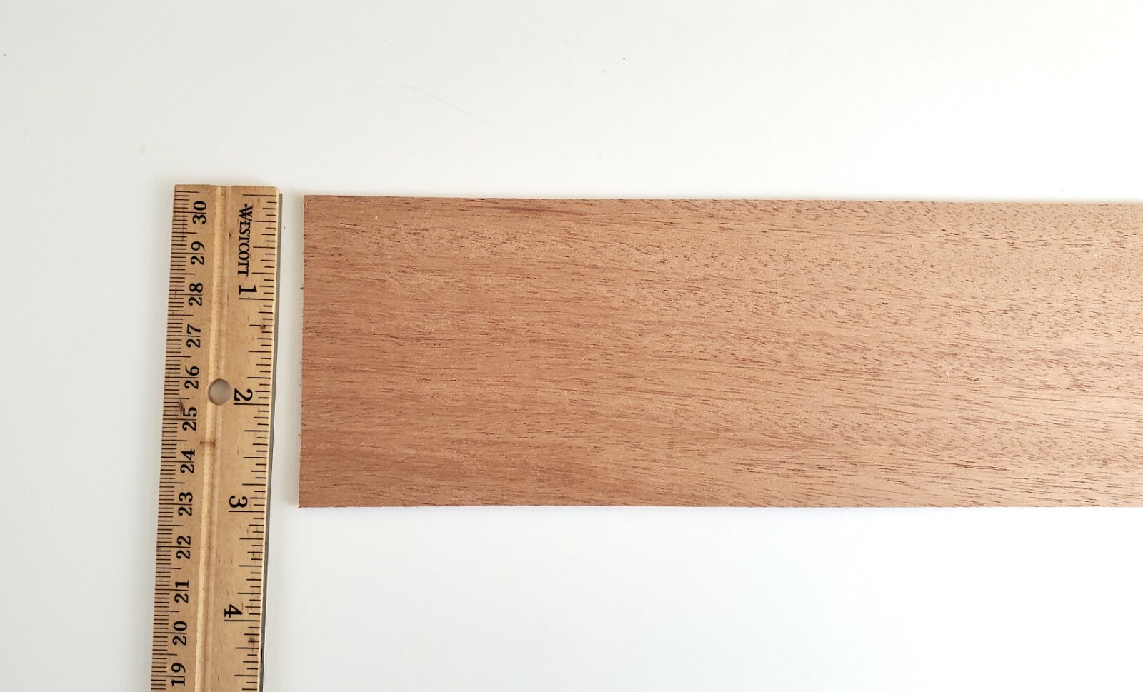 Mahogany Wood Sheet Plank Thin 1/32″ x 3″ x 12″ long Veneer Woodworking