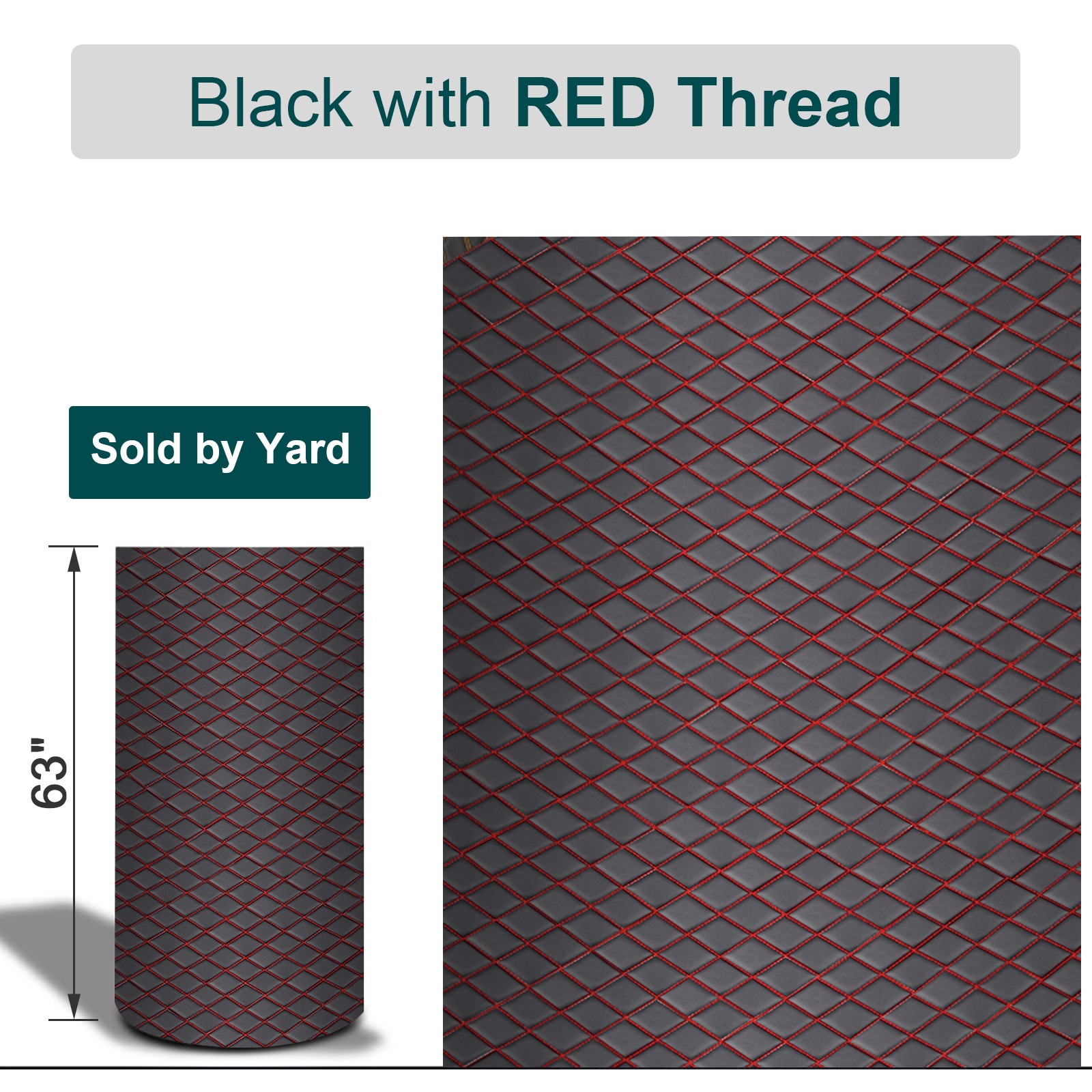 Quilted Vinyl Leatherette Fabric 6mm Foam Auto Upholstery Headliner Sold By Yard