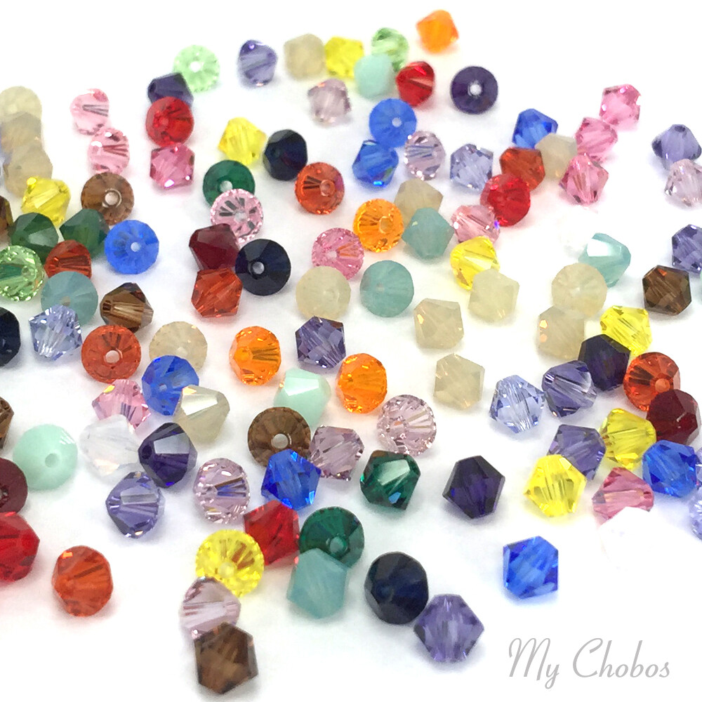 50 Swarovski 5328 Crystal XILION Bicone Beads Assorted Mixed *Pick Size & Color