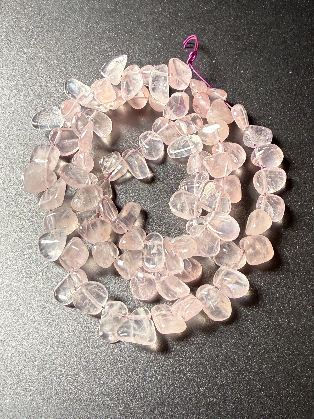 Rose Quartz Nugget Beads: Soft Pink Gemstone Strand, 16″
