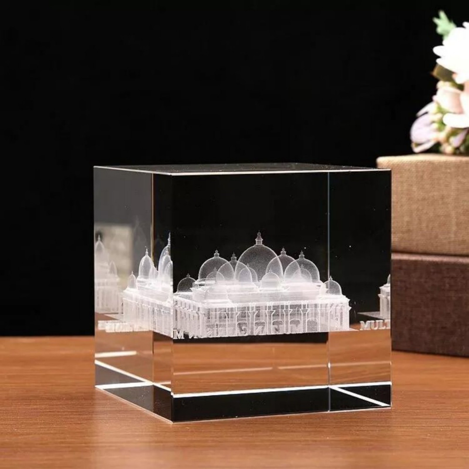 K9 Artificial Crystal Glass Block Cube For 3D Laser Engraving Blank Crystal