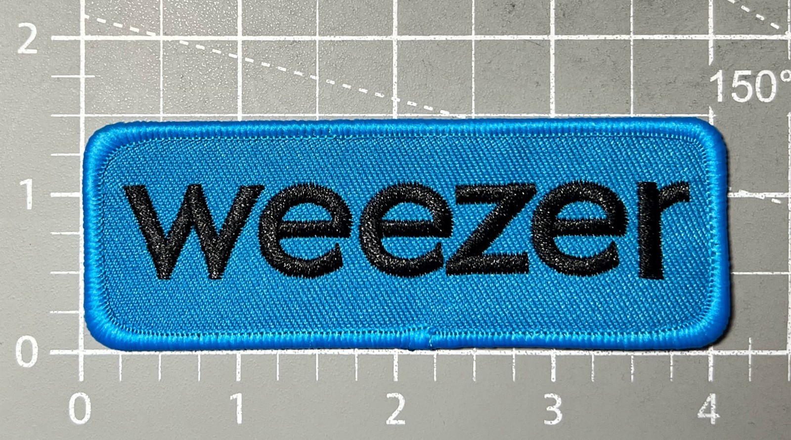Weezer Fan Patch Blue Album Alt Geek Pop Emo Rock Embroidered Iron On 1.5×4.1″