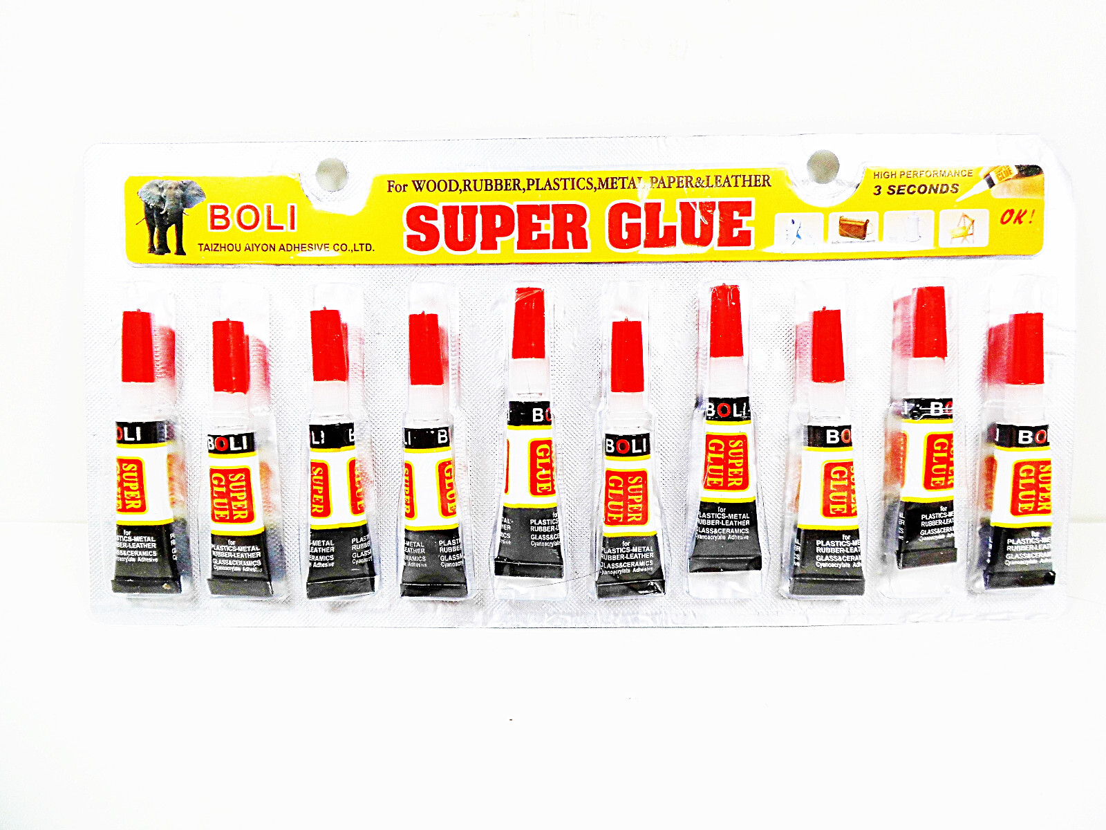 Super Glue Adhesive Bonding Glues 10 Pack Plastic Rubber Wood Metal Adhesives Pc