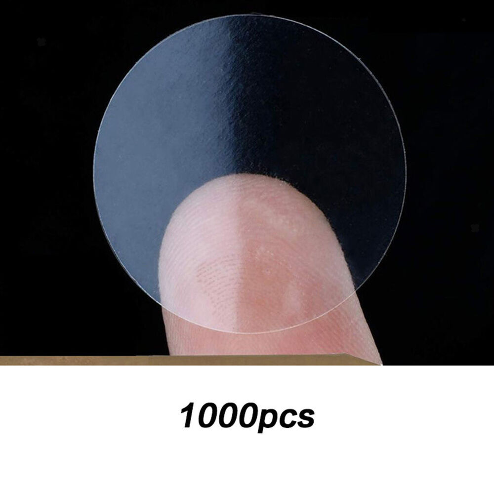3000pcs Round Stickers Circle Transparent Sealing Seal Tape Supplies