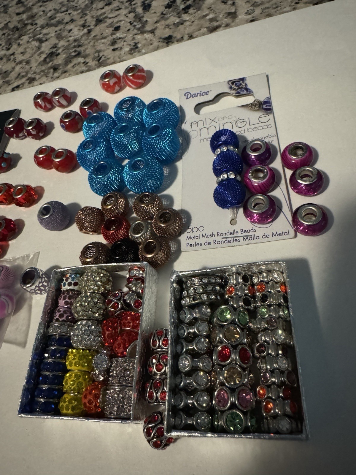 Large Lot Of Big/Large Hole Beads