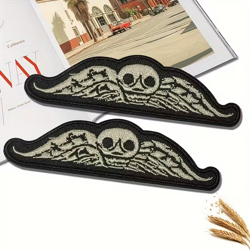 Embroidered Iron-on Patch 4+1/2 x 1+1/4 inch