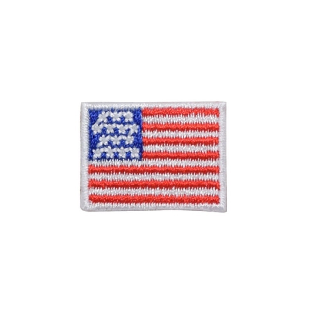 American Flag Applique Patch – Mini Embroidered America USA United States 1″
