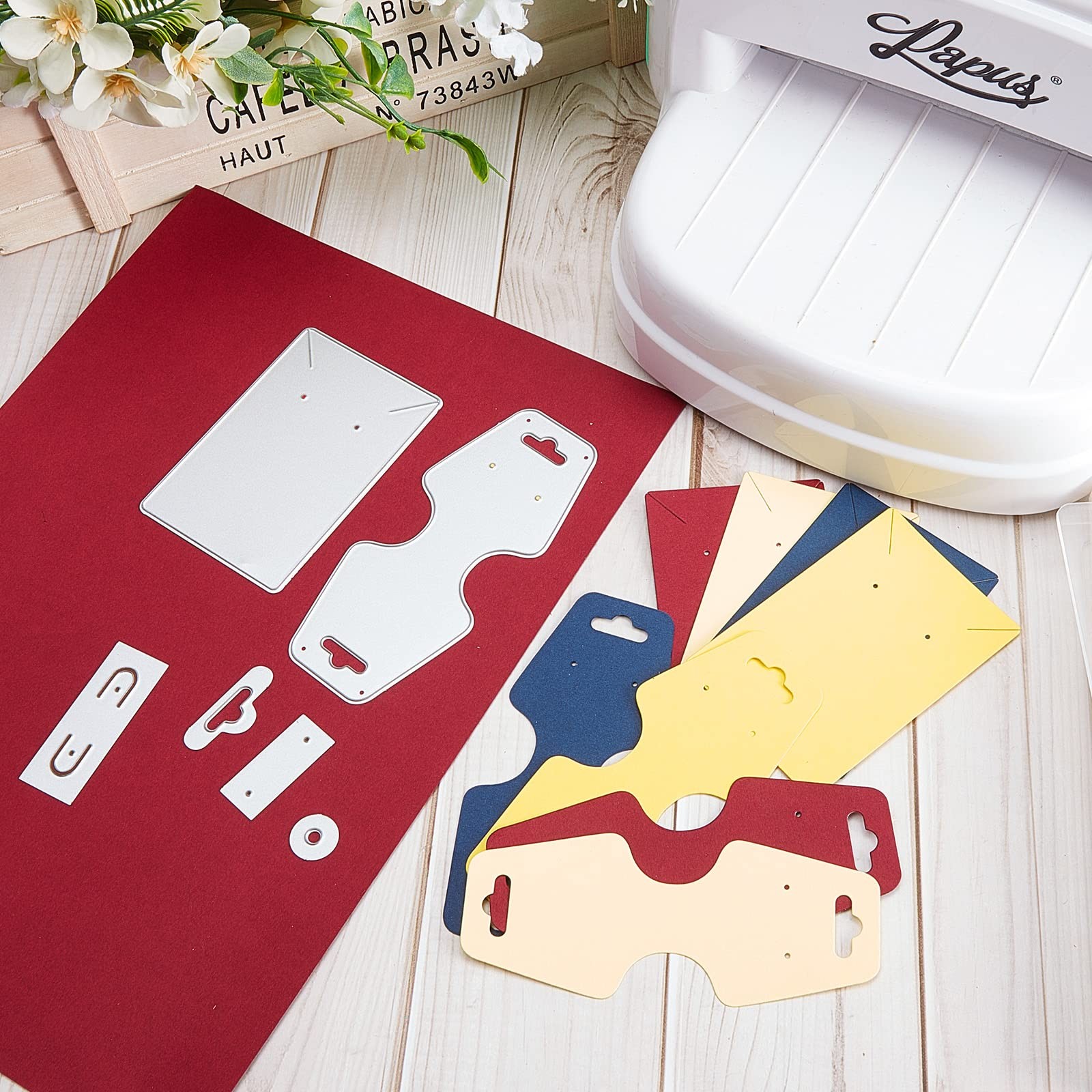 6 Pcs Earring Display Cards Cutting Dies Carbon 2.32 inches by 4.69