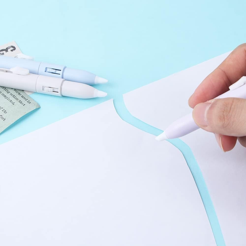 Pen Style Folding Scissors Mini Compact Paper Cutter Stainless Steel Travel Case