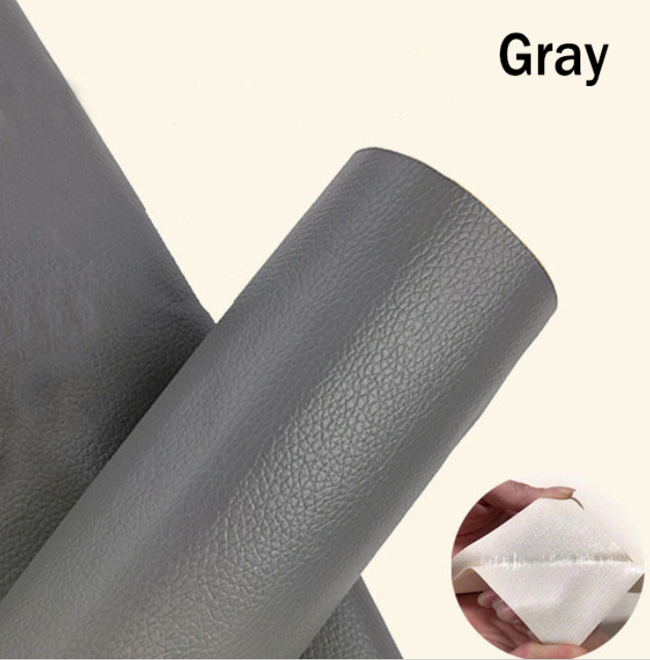 Self Adhesive Vinyl Faux Leather Fabric Repair Patch Kit for Car seat Sofas